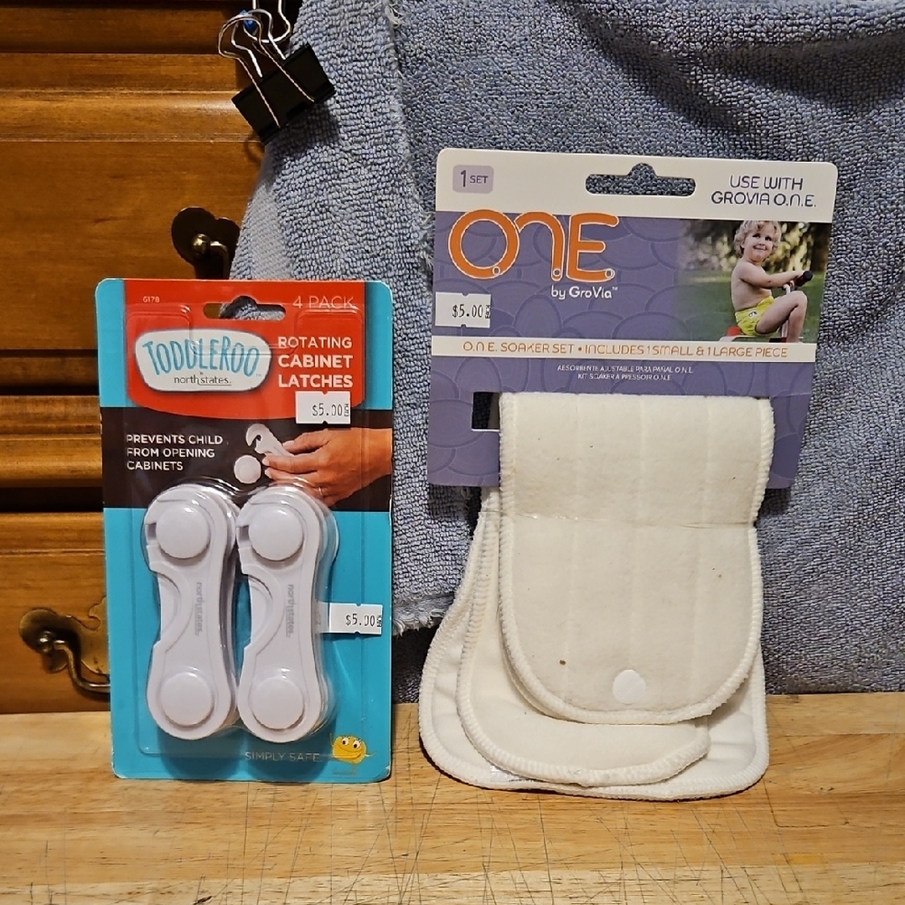 ONE by GroVia White Cloth Soaker Set - Infant Cloth Insert